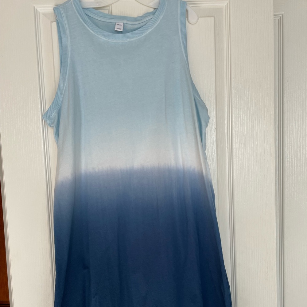 OLD NAVY tye dye sleeveless swing dress. NWOT